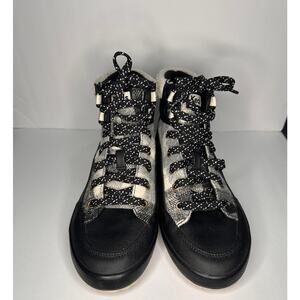 Keds Scout Textile Mix Splash Lace up Women's Black Casual Boots